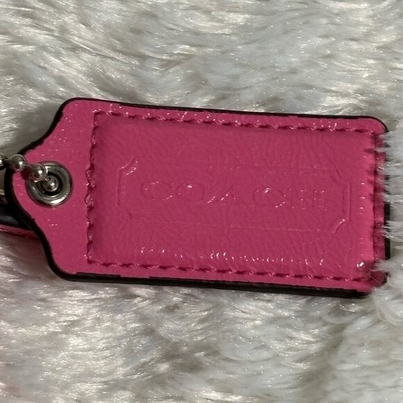 COACH Signature Getaway Nylon File Cross-body Bag F77408 Hot Pink - Picture 6 of 9